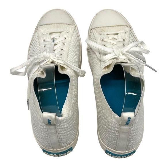 Native Jefferson 2.0 Liteknit White Slip-On Sneakers with Laces Women’s 8 - Picture 8 of 16